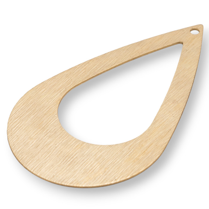 Componente Di Bronzo Satinato Pendente A Goccia 19x36mm 45pz
