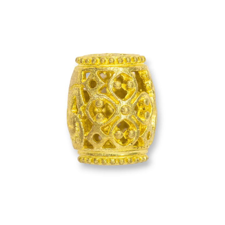 Raw Bronze Components Barrel Spacer 12x15mm 16pcs