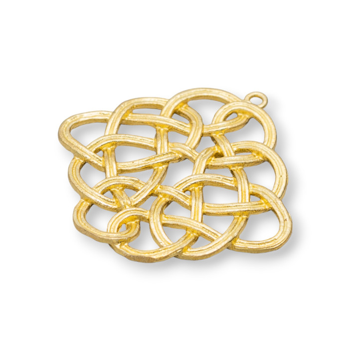 Connecteur de composants en bronze brut fantaisie 31x31mm 14pcs