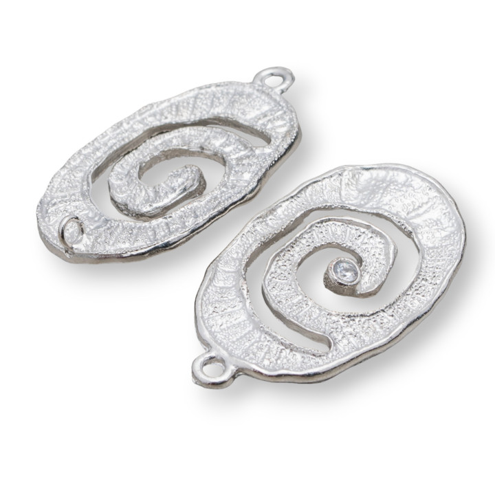 Connecteur Composant Laiton Avec Ovale Zircone 21x35mm 10pcs