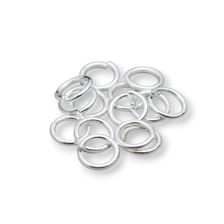 Contromaglia Anellini Di Ottone Aperti Spessore 0,6mm DiaMetro 4mm 1000gr Argentato