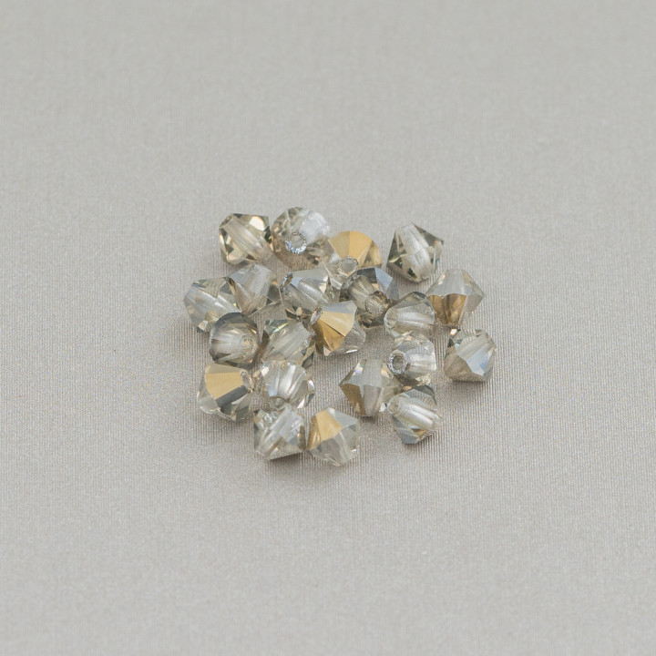 Swarovski Bicone Crystals 04mm Brand Preciosa - 100 τμχ - Olive Green Gold