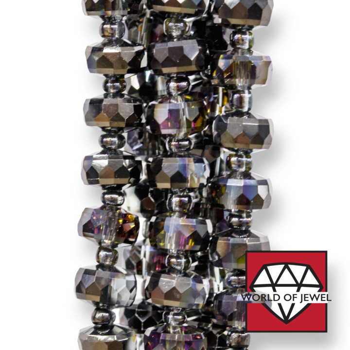 Κρύσταλλοι Rondelle Faceted 7,5x5mm