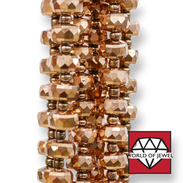 Cristalli Rondelle Sfaccettata 7,5x5mm Rose'