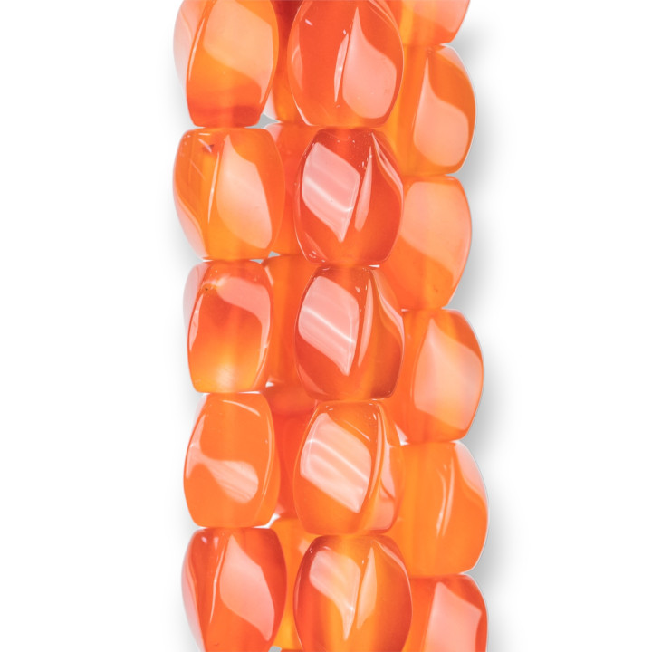 Roter Karneol Twist Barrel 08x12mm