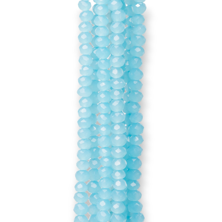 Crystals Faceted Rondelle 3x2mm 10 σκέλη σε βαμβακερή κλωστή Έτοιμο για χρήση MOD30