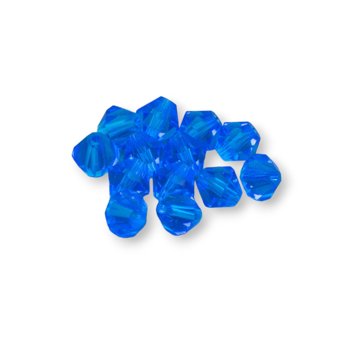 Cristaux Swarovski Toupie 06mm Marque Preciosa - 50pcs - Bleu