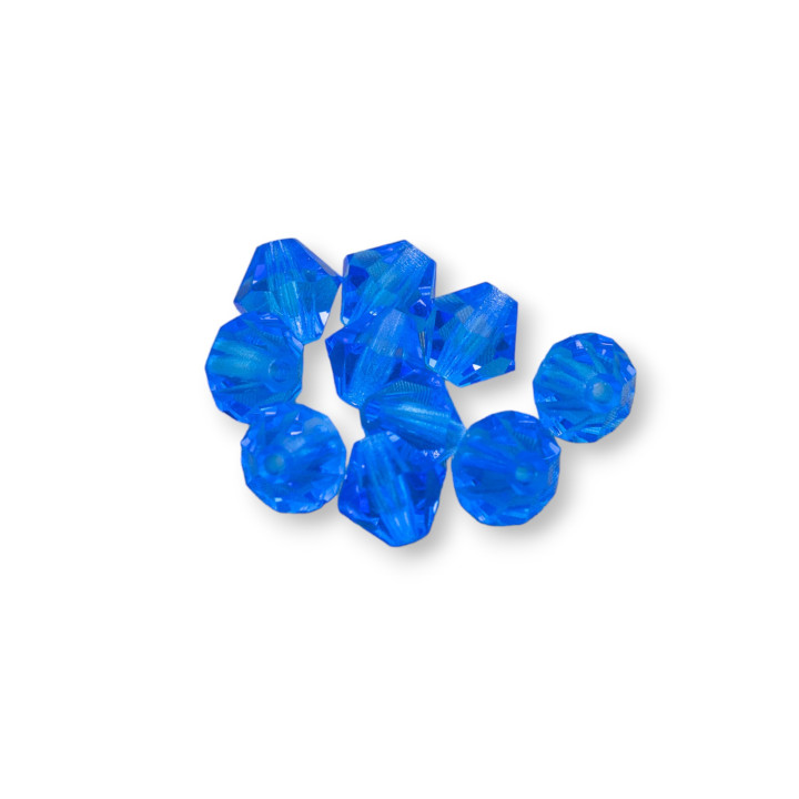 Bicone Swarovski Crystals 06mm Preciosa Brand - 50pcs - Indigo