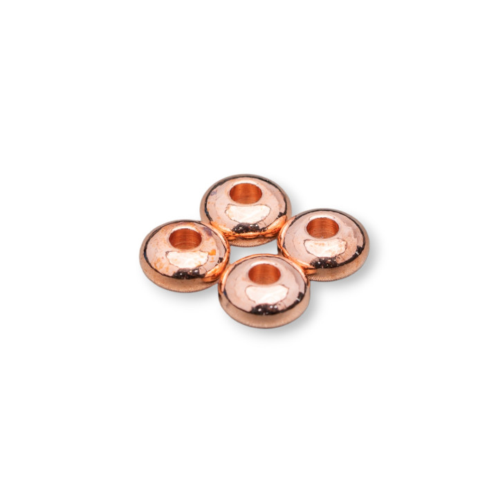Messing Rondell Spacer 7,0x4,5mm 150gr (140Stk) Roségold