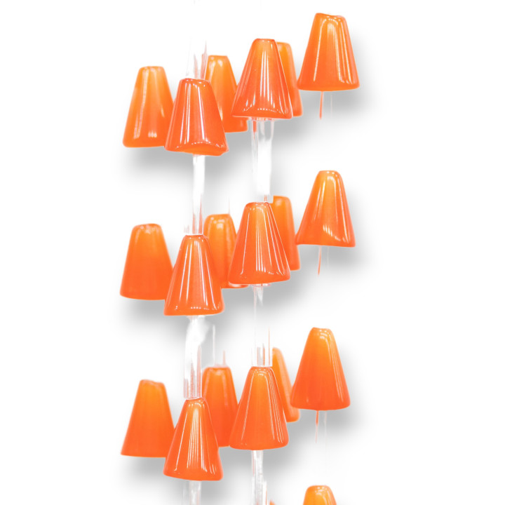 Cat's Eye Cone 8x10mm Orange