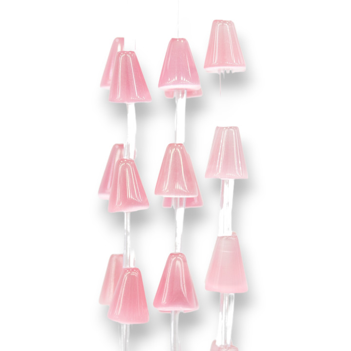 Cat's Eye Cone 8x10mm Pink