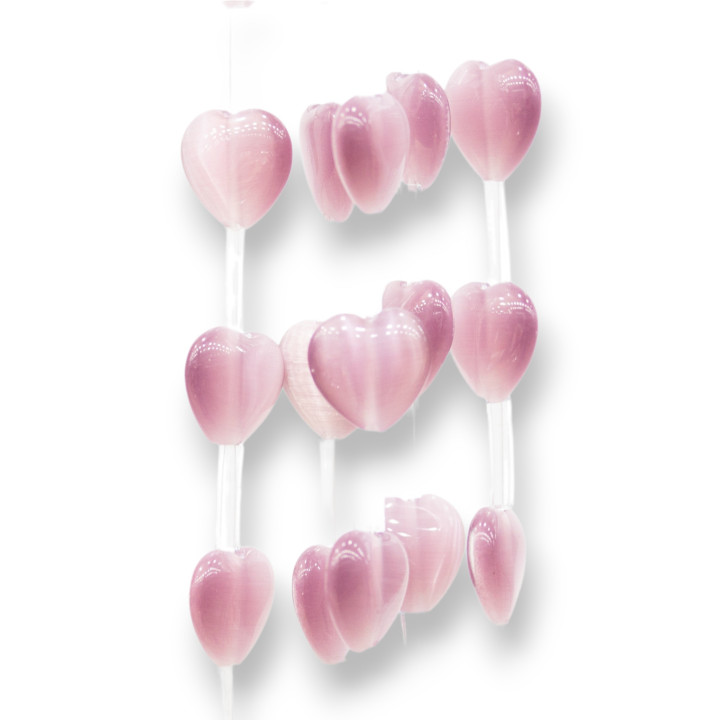 Polvo Plano Corazón Ojo De Gato 12mm