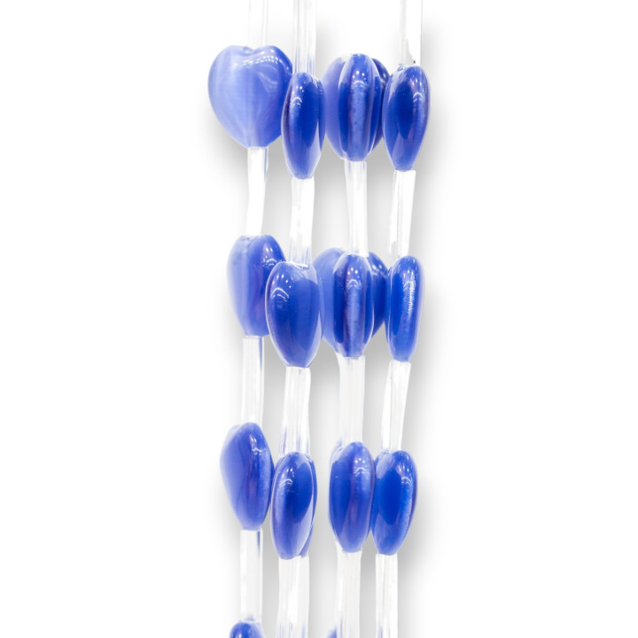Cat's Eye Coeur Plat 16mm Bluette