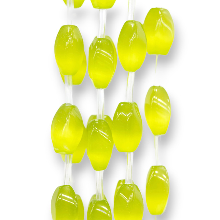 Occhio Di Gatto Ovale Twist 8x17mm Verde Acido