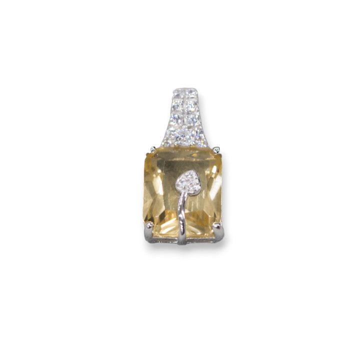 Pendente Di Argento 925 8x18mm Champagne