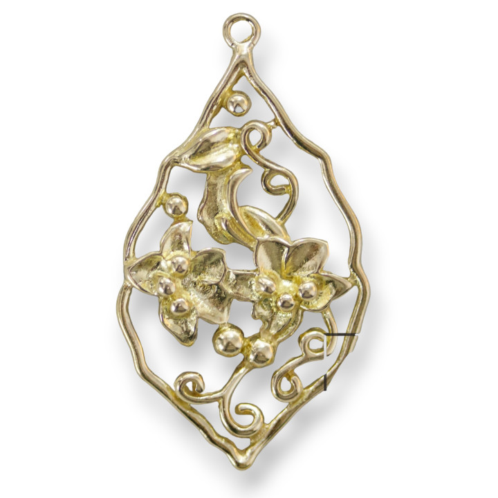 Pendentif Fantaisie Bronze 19x34mm 20pcs