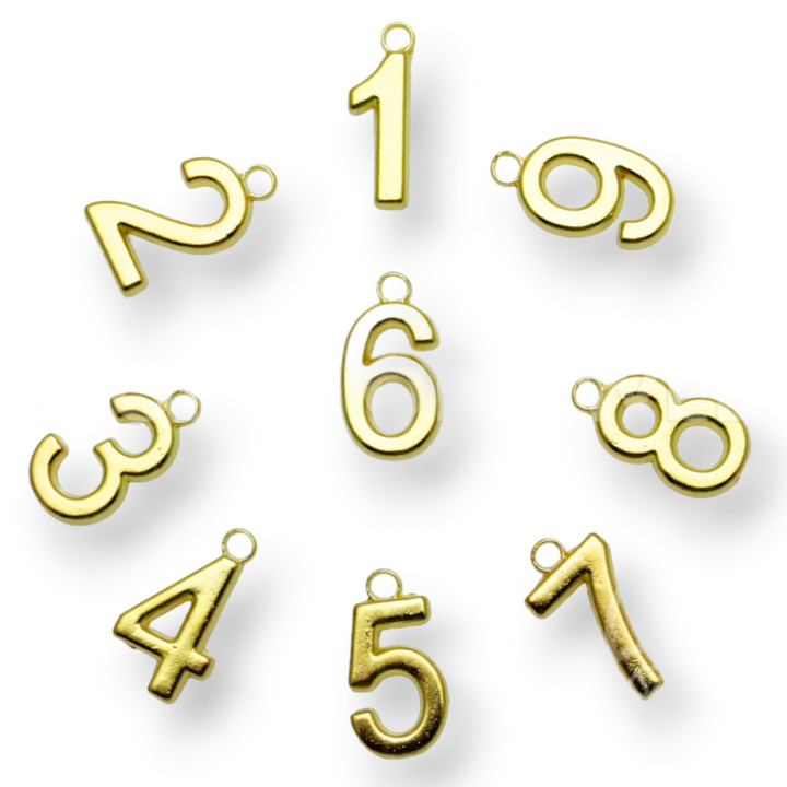 Brass Pendants Arabic Numerals 1000gr Golden