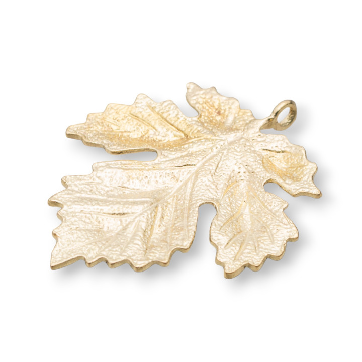 Colgante Bronce Cepillado Componente Hoja Perforada 21x40mm 23pcs