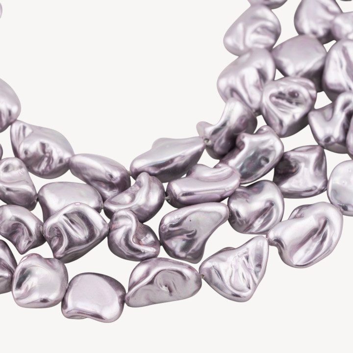 Mallorca Pearls Unregelmäßiges Nugget 14-18 mm Flieder