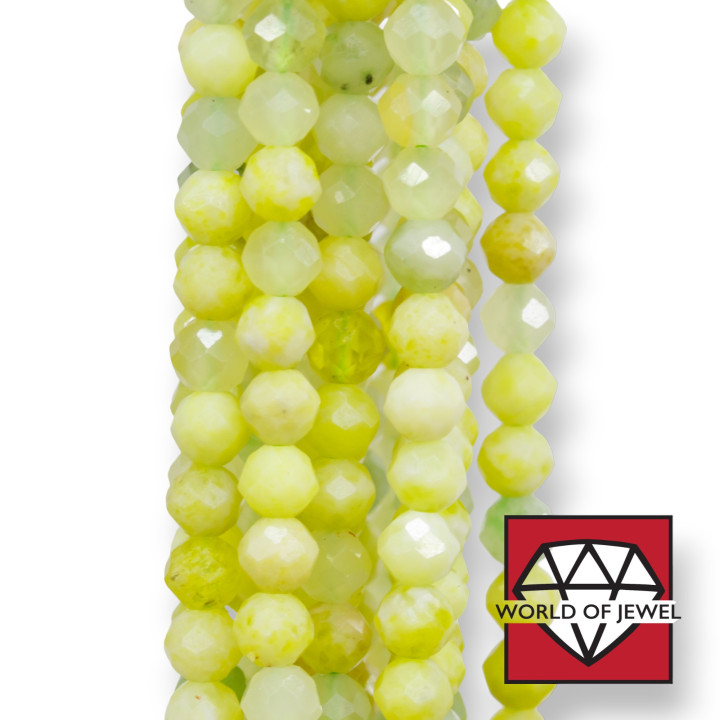 Cuarzo Lemon Mix 2 Facetas Corte Diamante 4mm