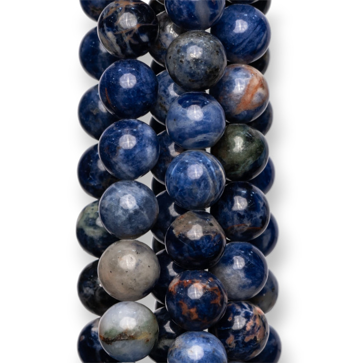 Sodalite Brute Ronde Lisse 10mm