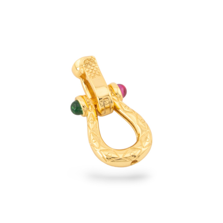 Chiusura A Gancio Di Argento 925 8x16mm 3pz Dorato