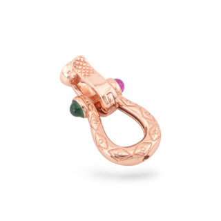 Hakenverschluss aus 925er Silber, 8 x 16 mm, 3 Stück, Roségold