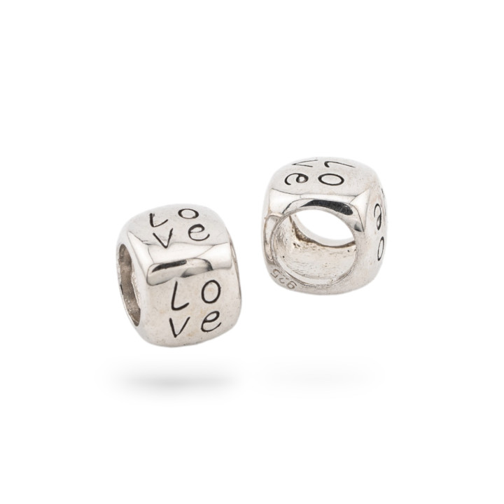 Colgantes Charms de Plata 925 esmaltados Colección Flora 2 piezas