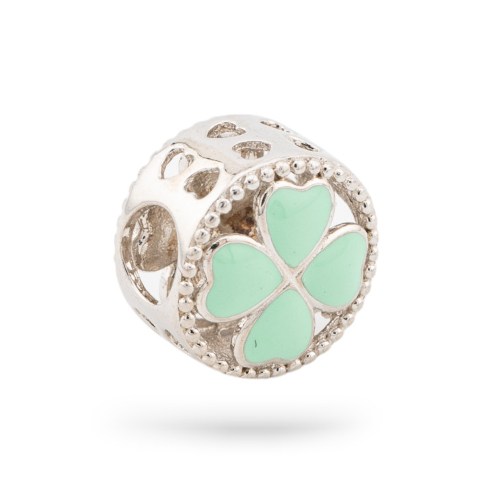 Colgantes Charms de Plata 925 esmaltados Colección Flora 2 piezas