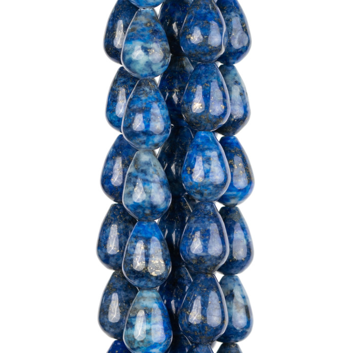 Lapislazzuli Blu Grezzo Gocce Briolette Lisce 8x12mm