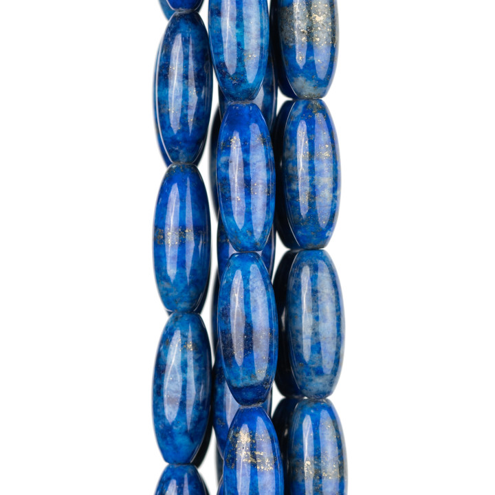 Lapis Lazuli Blue Raw Rice 08x20mm Clear