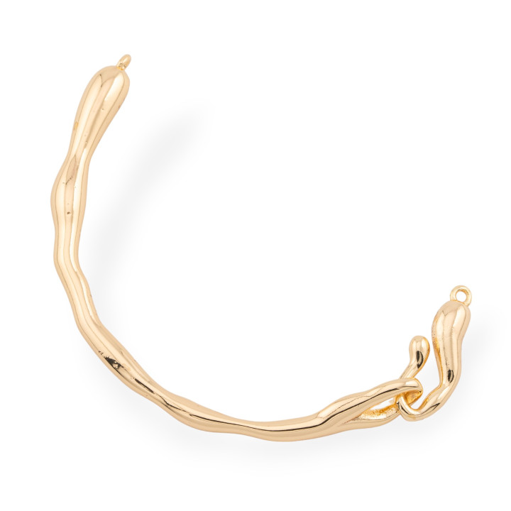 Bronze Bracelet Bases 6pcs Gold