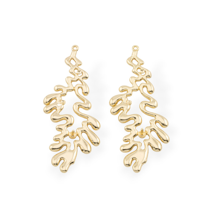 Μπρούτζινο Εξάρτημα 20x45mm 12τμχ Χρυσό