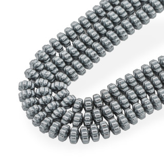 Ematite Naturale Rondelle Fiore 8x4mm