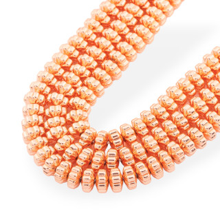 Ematite Oro Rosa Rondelle Fiore 8x4mm