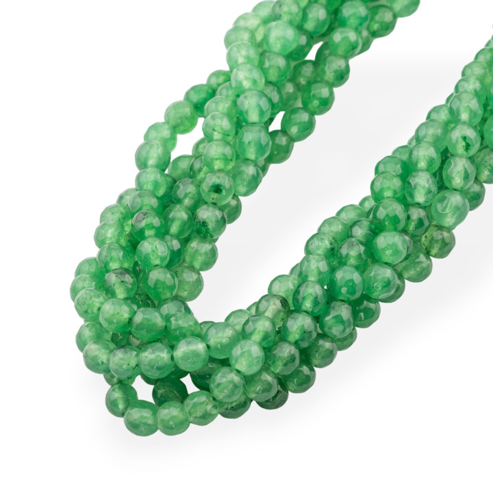 Giada Giadeite Colorata Linea Economica Sfaccettato 06mm Avventurina Trasparente