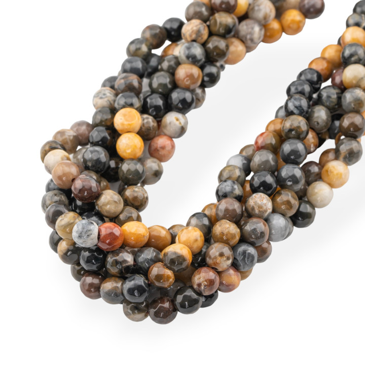 Giada Giadeite Colorata Linea Economica Sfaccettato 06mm Diaspro