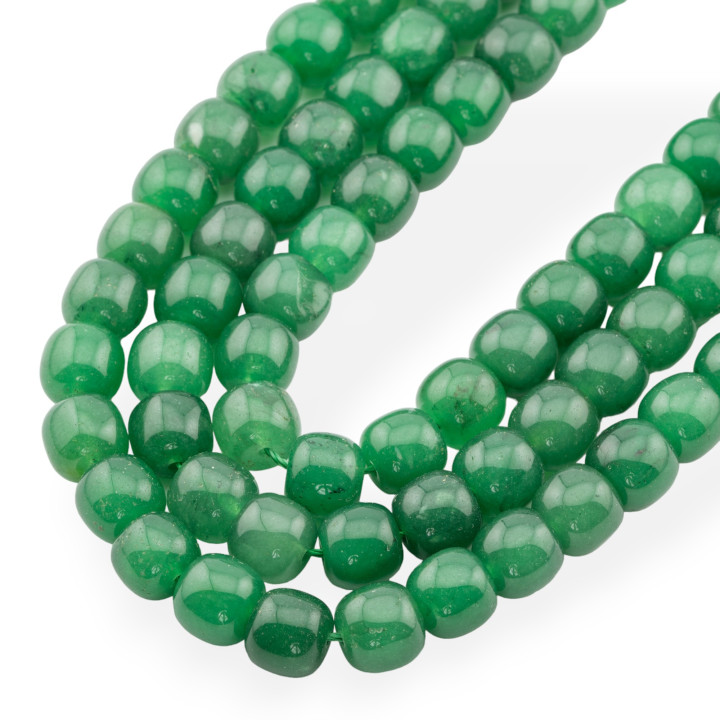 Giada Economic Line Glatter Schaft 9x10mm Grüne Jade