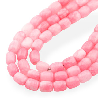 Giada Economic Line Smooth Barrel 9x11mm Pink Jade