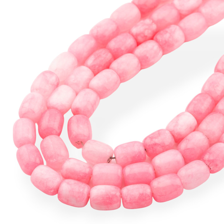 Giada Ligne Économique Corps Lisse 9x11mm Jade Rose