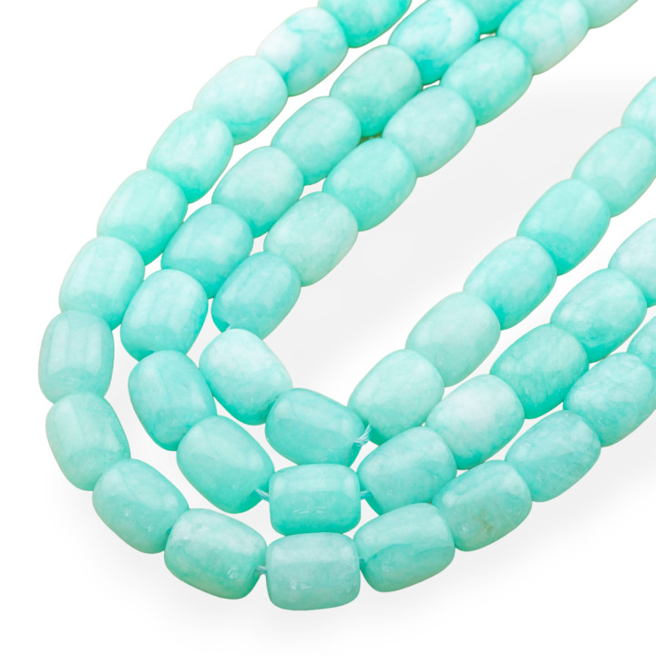 Giada Ligne Économique Corps Lisse 9x11mm Jade Turquoise Clair