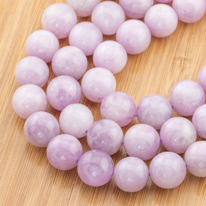 Kunzite Lait Rond Lisse 12mm