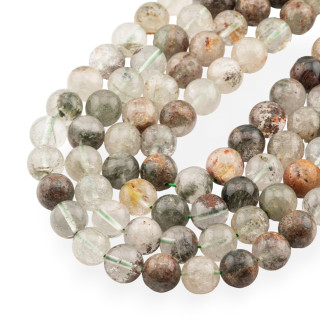 Rough Ghost Quartz Round Smooth 10mm