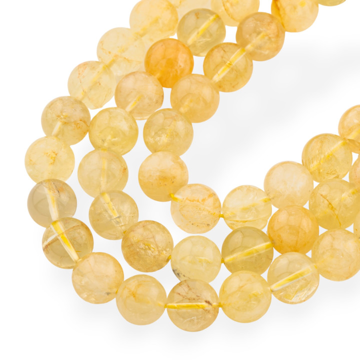 Lemon Quartz Round Smooth 10mm