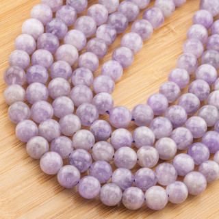 Lavendel-Amethyst, rund, glatt, 10 mm, rau