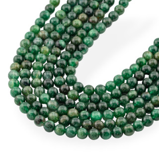 Diopside Vert Rond Lisse 6mm