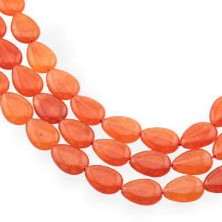 Giada Línea Económica Gota Plana Lisa 13x18mm Naranja