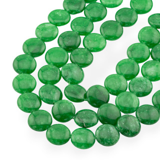 Moneda Giada Economic Line Redonda Plana Lisa 15mm Verde