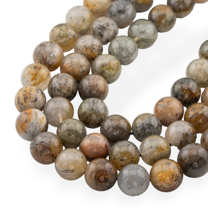 Rutilated Quartz Fancy Round Smooth 13mm