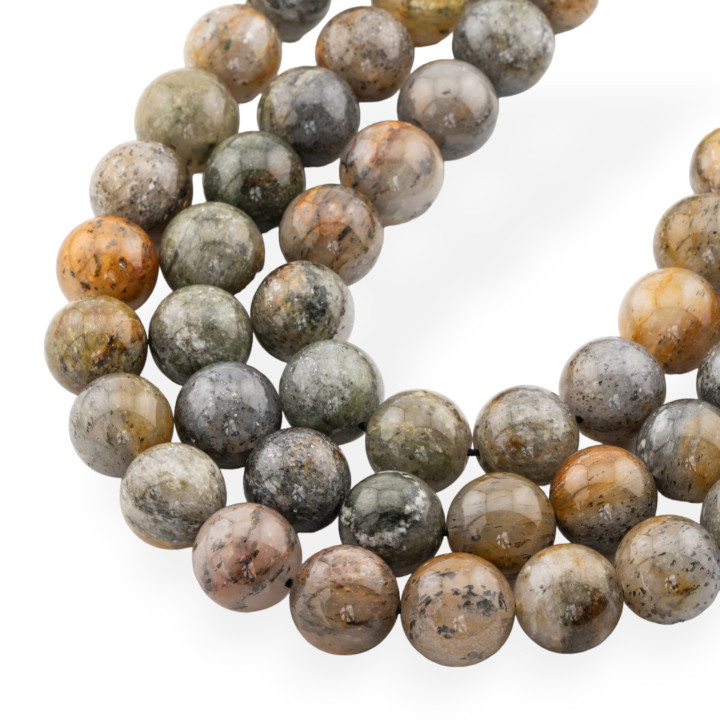 Fancy Rutilated Quartz Round Smooth 13mm Dark